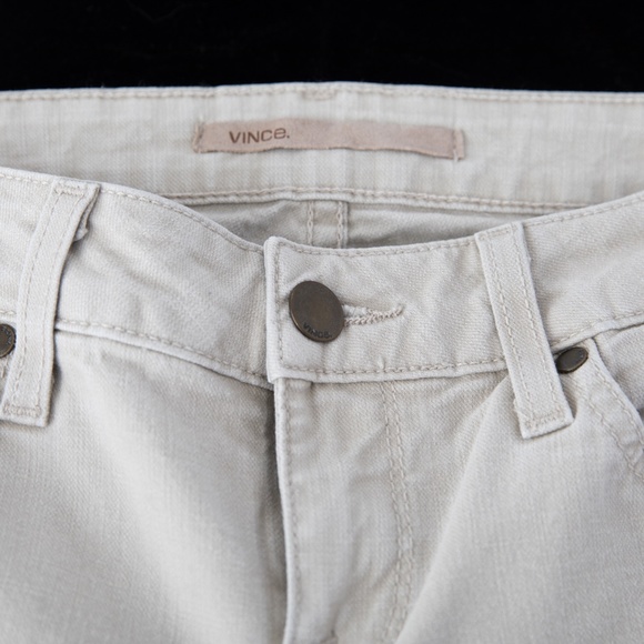 VINCE Crop Skinny Ankle Stretch Khaki Jeans Pants - Picture 6 of 16